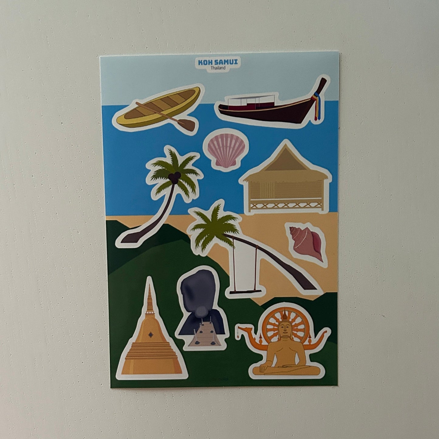 Koh Samui - Thailand sticker sheet
