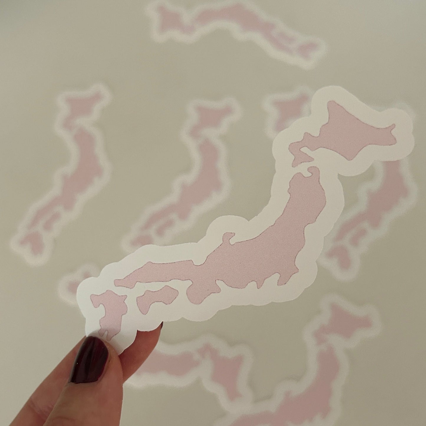 Japan Karte Map Sticker